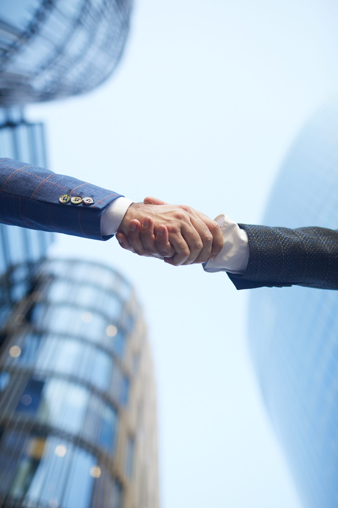 Business Partnerschaft Handschlag